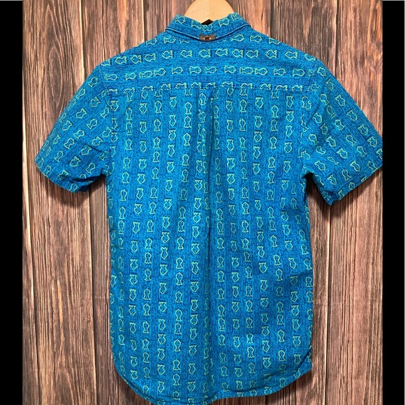 Vans Off The Wall Short Sleeve Button Down Shirt - Men’s Size Small - Picture 2 of 5